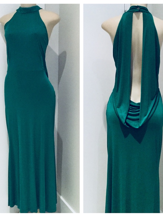 AGUA DE COCO Dresses & Skirts - AGUA DE COCO TEAL HALTER MAXI DRESS.